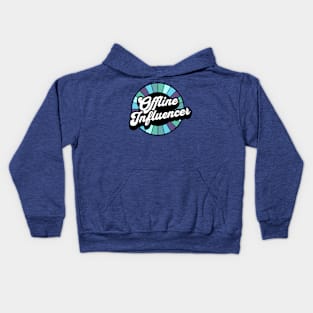 Offline Influencer Purples and Blues Kids Hoodie